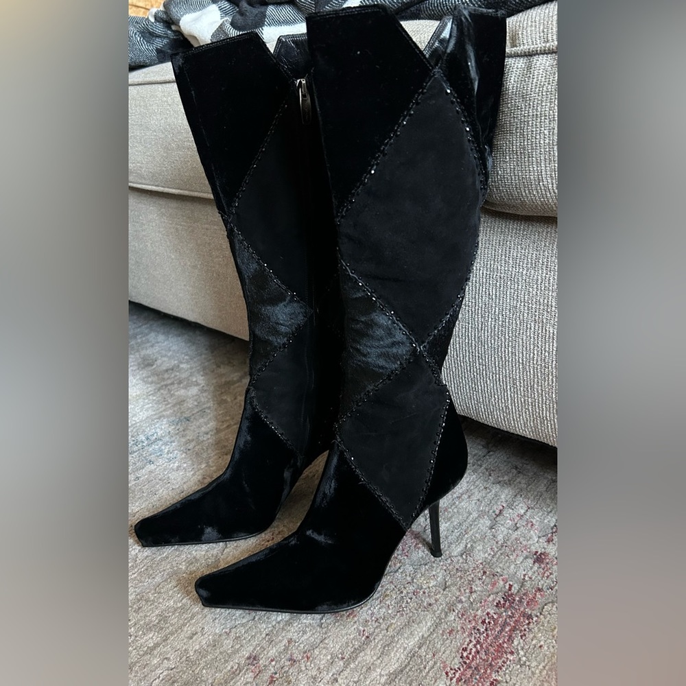 Sergio Rossi Patchwork Boot - Picture 2 of 16